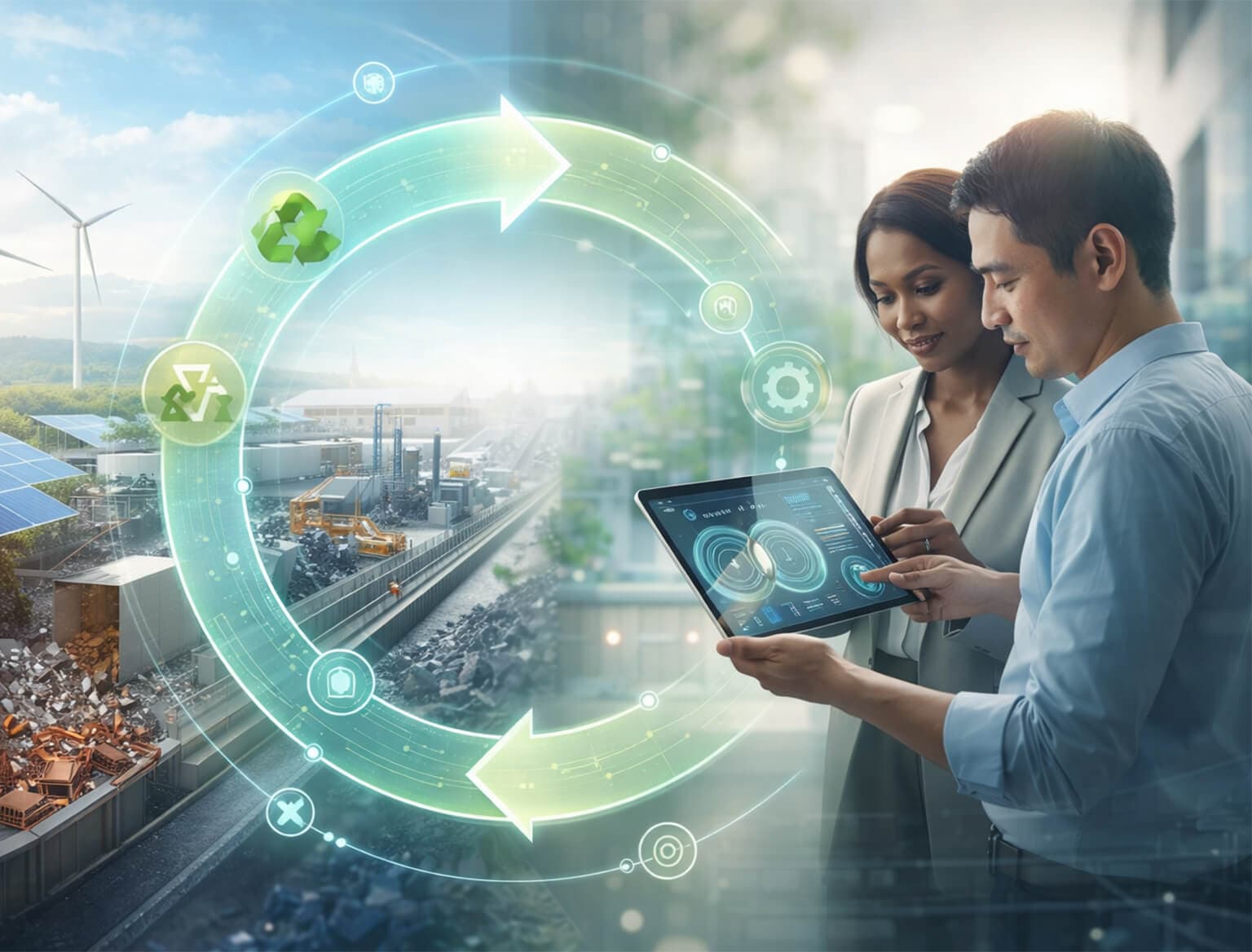 Financial reporting interface integrating ESG metrics and sustainability disclosures